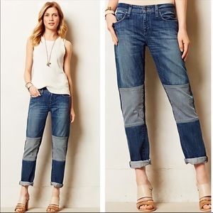 Anthropologie Pilcro Hyphen Patch Jeans
